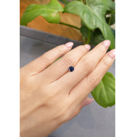 0.59 Ct. Blue Sapphire from Madagascar Life Style