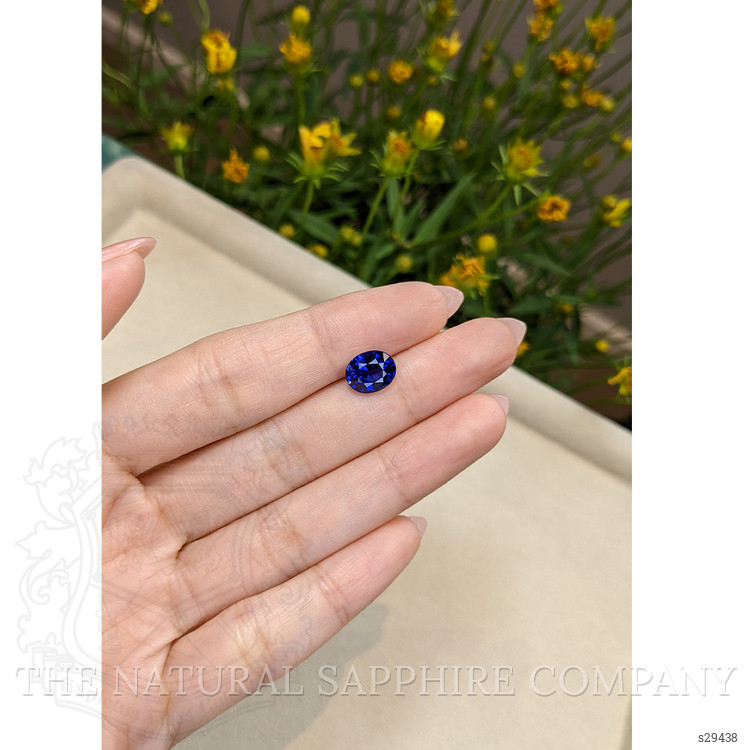 3.08 Ct. Blue Sapphire from Ceylon (Sri Lanka)