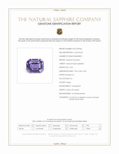 2.04 Ct. Purple Sapphire from Ceylon (Sri Lanka) Scan Report