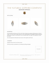 24.42 Ct. Blue Rough Sapphire from Ceylon (Sri Lanka) Appraisal