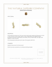 31.08 Ct. Yellow Sapphire Crystal from Ceylon (Sri Lanka) Appraisal