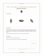 77.93 Ct. Blue Sapphire Crystal from Ceylon (Sri Lanka) Appraisal