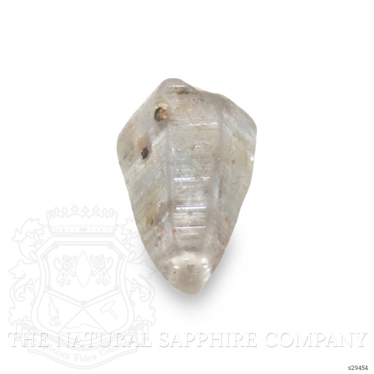 10.54 Ct. Bluish Grey Sapphire Crystal from Ceylon (Sri Lanka)