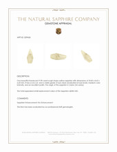 9.98 Ct. Yellow Rough Sapphire from Ceylon (Sri Lanka) Appraisal