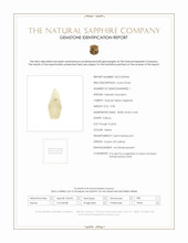 9.98 Ct. Yellow Sapphire Crystal from Ceylon (Sri Lanka) Scan Report