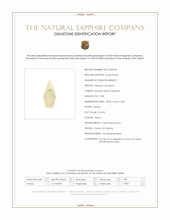 9.98 Ct. Yellow Sapphire Crystal from Ceylon (Sri Lanka) Scan Report