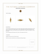 18.07 Ct. Yellow Rough Sapphire from Ceylon (Sri Lanka) Appraisal