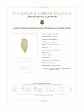 7.76 Ct. Yellow Rough Sapphire from Ceylon (Sri Lanka) Scan Report