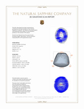 1.73 Ct. Purple Star Sapphire from Ceylon (Sri Lanka) 3 D Scan Report