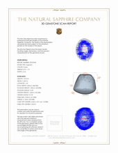 1.73 Ct. Sapphire from Ceylon (Sri Lanka) 3 D Scan Report