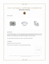 1.27 Ct. Yellow Sapphire from Ceylon (Sri Lanka) Appraisal