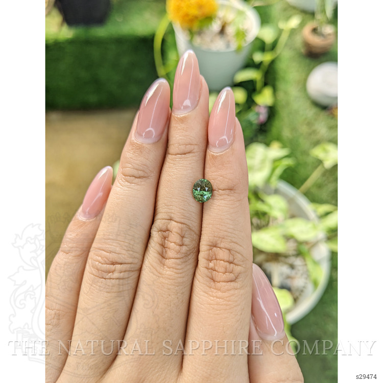 1.36 Ct. Green Sapphire from Madagascar