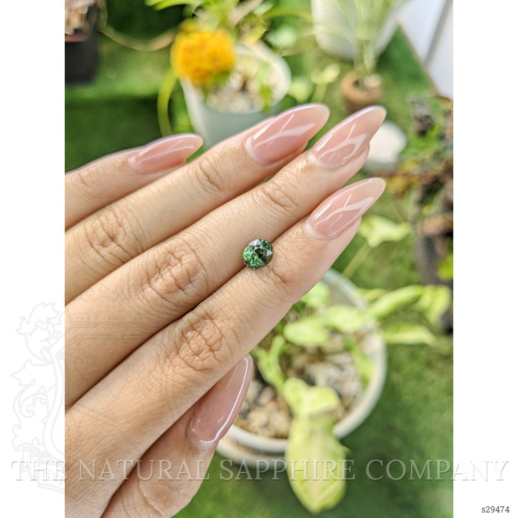 1.36 Ct. Green Sapphire from Madagascar