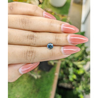 1.13 Ct. Bluish Green Sapphire from Madagascar Life Style