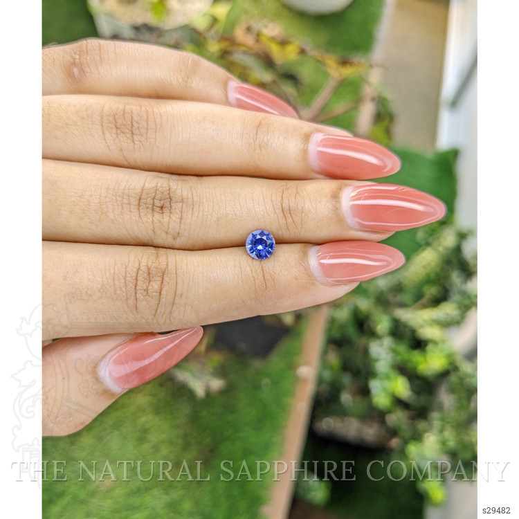 0.88 Ct. Blue Sapphire from Ceylon (Sri Lanka)