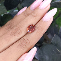 3.59 Ct. Brown Sapphire from Madagascar Life Style