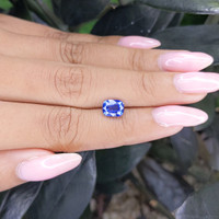 2.09 Ct. Blue Sapphire from Ceylon (Sri Lanka) Life Style