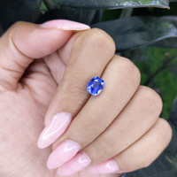 2.09 Ct. Blue Sapphire from Ceylon (Sri Lanka) Life Style
