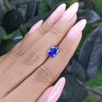 1.92 Ct. Blue Sapphire from Ceylon (Sri Lanka) Life Style