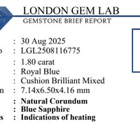1.80 Ct. Blue Sapphire from Ceylon (Sri Lanka) Pdf