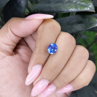 3.07 Ct. Blue Sapphire from Ceylon (Sri Lanka) Life Style