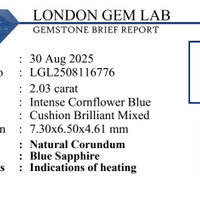 2.03 Ct. Blue Sapphire from Ceylon (Sri Lanka) Pdf