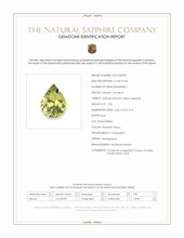 0.52 Ct. Greenish Yellow Sapphire from Madagascar Scan Report