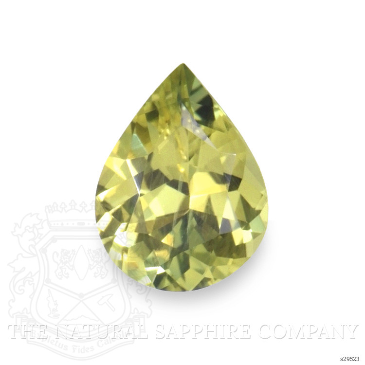 0.52 Ct. Greenish Yellow Sapphire from Madagascar