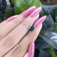 1.57 Ct. Bluish Green Sapphire from Madagascar Life Style