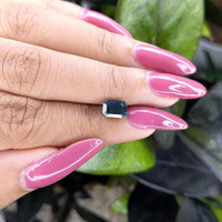 1.57 Ct. Bluish Green Sapphire from Madagascar Life Style