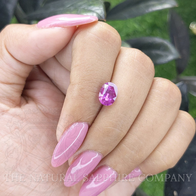 1.97 Ct. Pinkish Purple Sapphire from Ceylon (Sri Lanka)