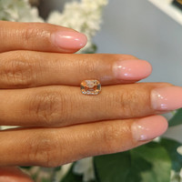 1.52 Ct. Peach Sapphire from Ceylon (Sri Lanka) Life Style