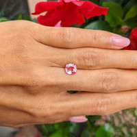 2.12 Ct. Padparadscha Sapphire from Ceylon (Sri Lanka) Life Style