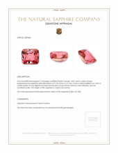 4.09 Ct. Padparadscha Sapphire from Ceylon (Sri Lanka) Appraisal