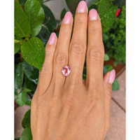 3.42 Ct. Padparadscha Sapphire from Ceylon (Sri Lanka) Life Style