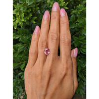 3.42 Ct. Padparadscha Sapphire from Ceylon (Sri Lanka) Life Style