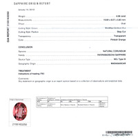 4.59 Ct. Padparadscha Sapphire from Madagascar Scan Report