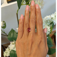 4.59 Ct. Padparadscha Sapphire from Madagascar Life Style