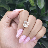 6.47 Ct. Peach Sapphire from Ceylon (Sri Lanka) Life Style