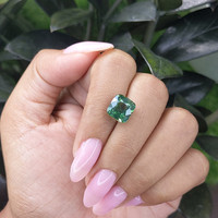 5.00 Ct. Green Sapphire from Madagascar Life Style