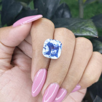 11.11 Ct. Blue Sapphire from Ceylon (Sri Lanka) Life Style