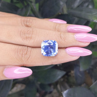 11.11 Ct. Blue Sapphire from Ceylon (Sri Lanka) Life Style