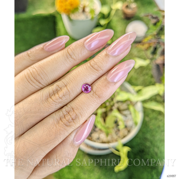 0.88 Ct. Pinkish Purple Sapphire from Ceylon (Sri Lanka)