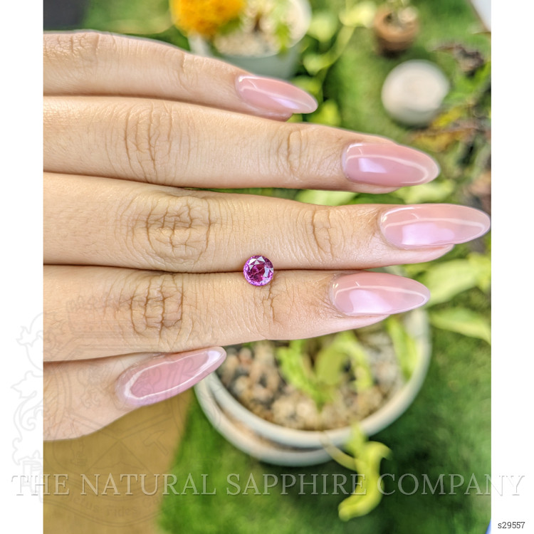 0.88 Ct. Pinkish Purple Sapphire from Ceylon (Sri Lanka)