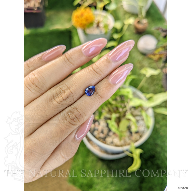 1.66 Ct. Blue Sapphire from Ceylon (Sri Lanka)