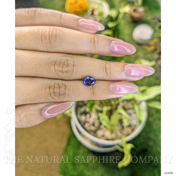 1.66 Ct. Blue Sapphire from Ceylon (Sri Lanka)