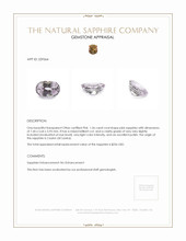 1.36 Ct. Pink Sapphire from Ceylon (Sri Lanka) Appraisal
