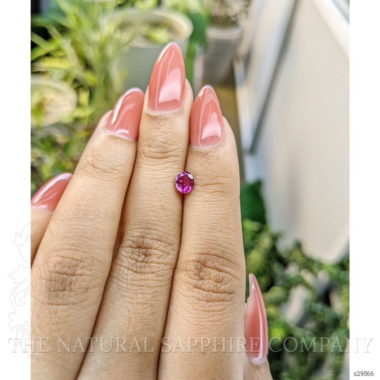 0.65 Ct. Purplish Pink Sapphire from Ceylon (Sri Lanka)