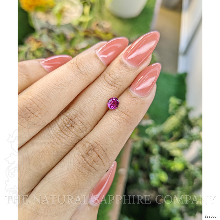 0.65 Ct. Purplish Pink Sapphire from Ceylon (Sri Lanka)