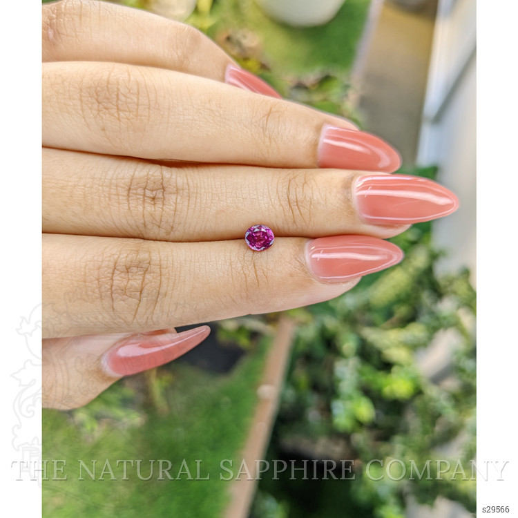 0.65 Ct. Purplish Pink Sapphire from Ceylon (Sri Lanka)